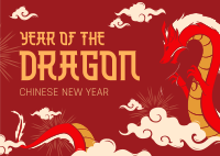 Chinese Dragon Zodiac Postcard