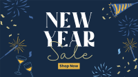 New Year Sparklers Sale Facebook Event Cover