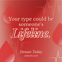 Donate Blood Campaign Linkedin Post