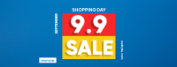 9.9 Shopping Sale Facebook Cover Image Preview