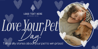 Retro Love Your Pet Day Twitter Post