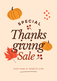 Thanksgiving Sale Poster