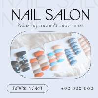 Simple Nail Salon Linkedin Post