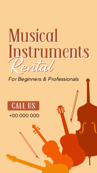Music Instrument Rental Facebook Story