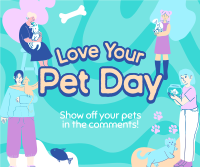 Quirky Pet Love Facebook Post