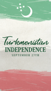 Turkmenistan Independence Day Instagram Story