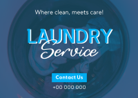 Clean Laundry Service Postcard Image Preview