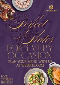 Rustic Food Catering Service Poster
