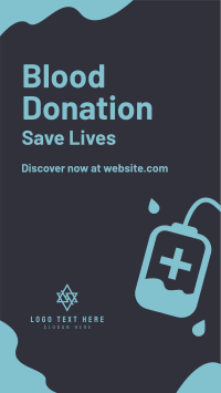 Blood Bag Donation Facebook Story