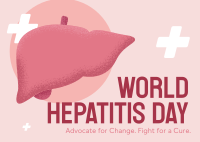 Hepatitis Awareness Month Postcard example 4