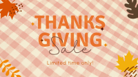 Thanksgivings Checker Pattern Facebook Event Cover