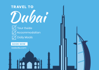 Dubai Travel Package Postcard