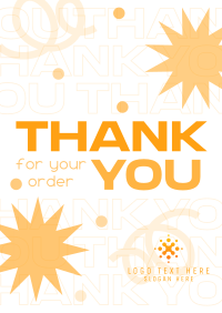 Bold Shapes Generic Thank You Poster