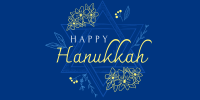 Hanukkah Star Greeting Twitter Post