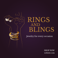 Rings and Bling Instagram Post