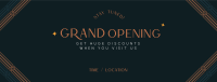 Art Deco Grand Opening Facebook Cover