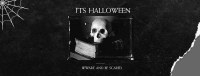 Creepy Halloween Skull Facebook Cover