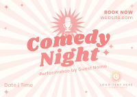 Comedy Night Postcard