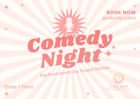 Comedy Night Postcard