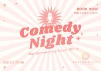 Comedy Night Postcard