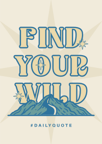 Wild Outdoor Adventure Poster