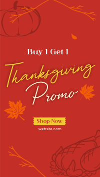 Thanksgiving Buy 1 Get 1 Instagram Story