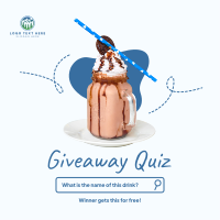 Giveaway Quiz Instagram Post Design