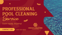 Professional Pool Cleaning Service Facebook Event Cover
