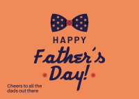 Father's Day Bow Postcard