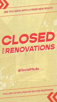 Generic Closed for Renovations TikTok Video