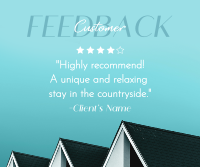 Cozy House Rental Feedback Facebook Post