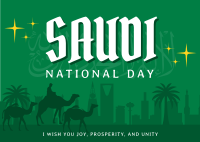 Saudi National Day Postcard Image Preview