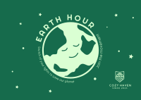Sleeping Earth Postcard