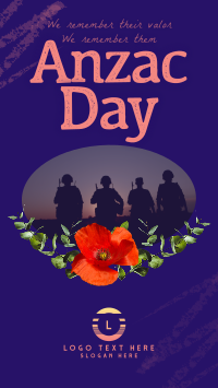 Rustic Anzac Day Instagram Reel Image Preview