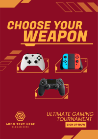 Choose your weapon Flyer Design