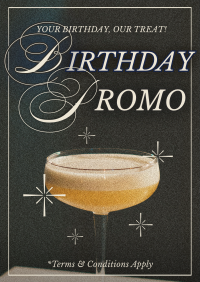 Rustic Birthday Promo Flyer Design