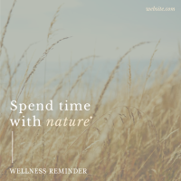 Elegant Wellness Reminder Instagram Post Design