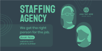 Staffing Agency Booking Twitter Post