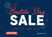 Bastille Clearance Sale Postcard Design