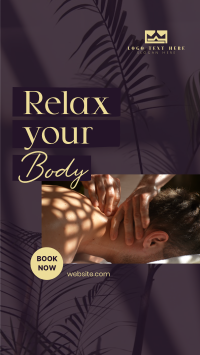 Relaxing Body Massage Facebook Story