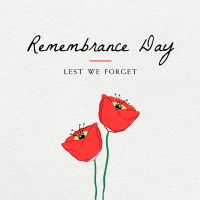 Simple Remembrance Day Instagram Post