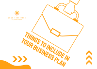 Business Plan Postcard