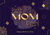 Best Mom Ever Postcard Design