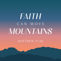 Faith Move Mountains Instagram Post