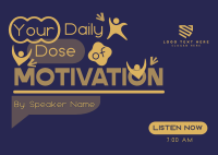 Daily Motivational Podcast Postcard