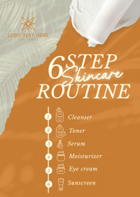 6-Step Skincare Routine Poster