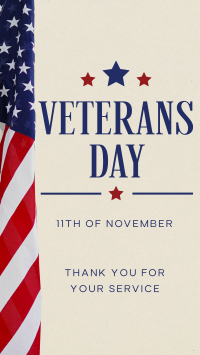 Modern Veterans Day Instagram Reel Design