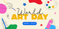 World Art Day Twitter Post