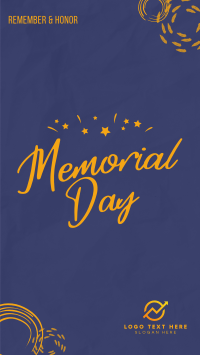 Memorial Day Doodle Instagram Story Design