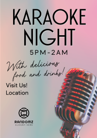 Karaoke Night Bar Flyer